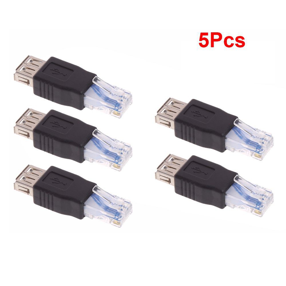 Set 1/3/5 đầu chuyển đổi USB Type A âm sang RJ45 dương | BigBuy360 - bigbuy360.vn