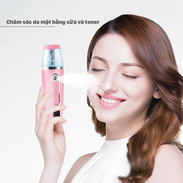 Máy Xịt Khoáng - Máy Xông Hơi Mặt ION Cầm Tay, Phun Sương MINI NANO Cao Cấp [Giao Hàng Miễn Phí]