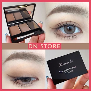 Bột Tán Chân Mày 3 Màu LAMEILA - Bột Phấn Kẻ Chân Mày, Bút Kẻ Chân Mày Mỹ Phẩm Nội Địa Trung