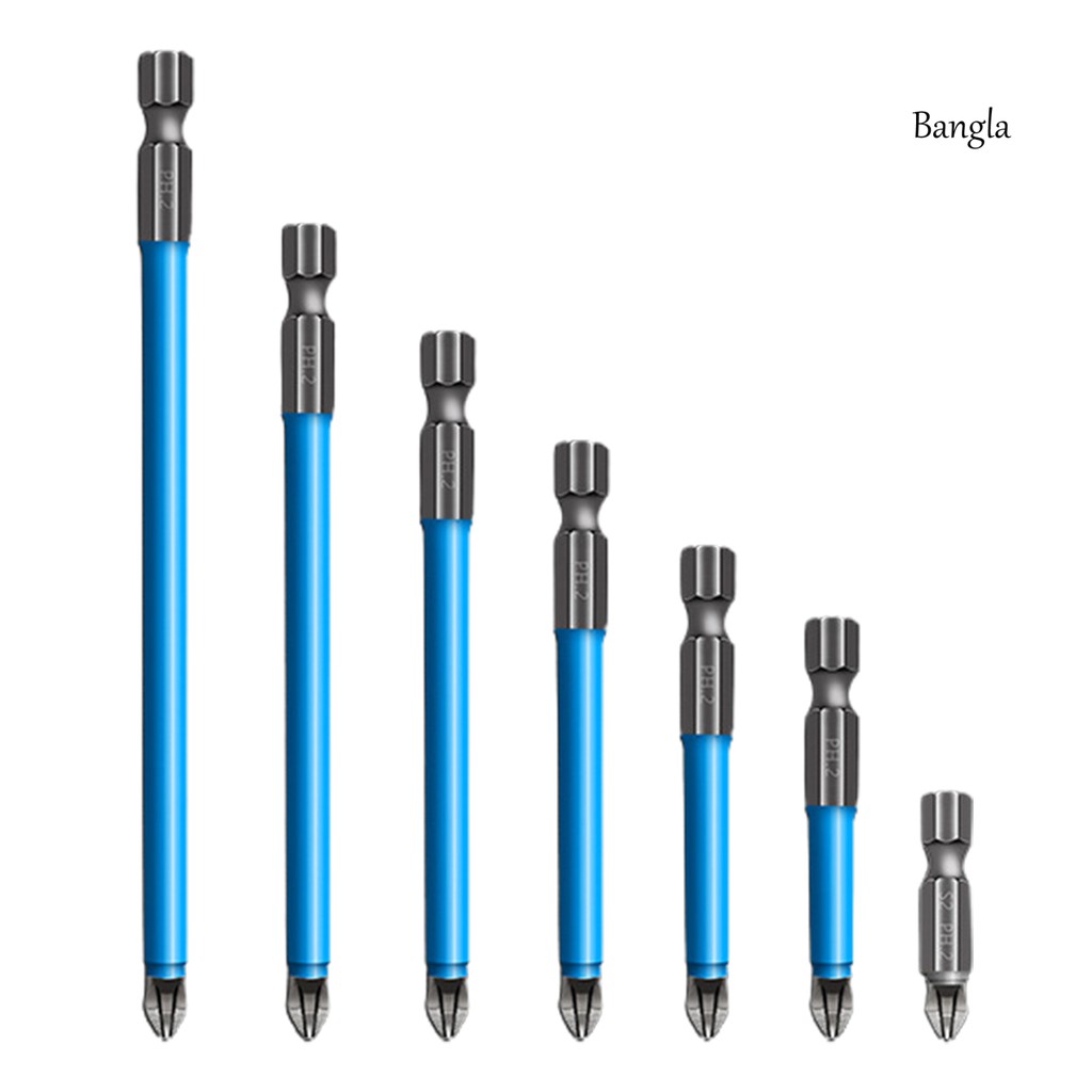 Bộ 7 đầu tua vít điện từ tính chống trượt 25-150mm