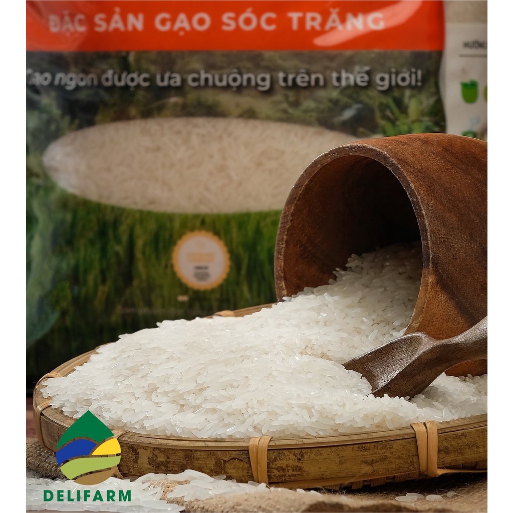 Gạo ST25 Ông Táo Đặc Sản Sóc Trăng Delifarm 2kg