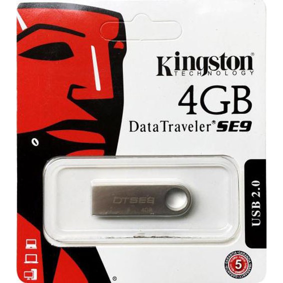 USB Kingston 64GB /32GB /16GB /8GB SE9 - Vỏ thép xịn - chống nước,