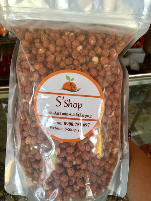Đậu phọng cay chấy muối tỏi S'shop 1kg | BigBuy360 - bigbuy360.vn