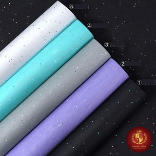 Giấy gói hoa giấy nến kim tuyến 60cm x 60cm