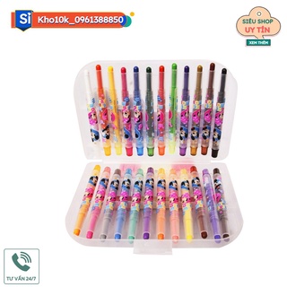 VPP102024 - Hộp Sáp Vặn Tẩy Được 24 Màu sẵn
