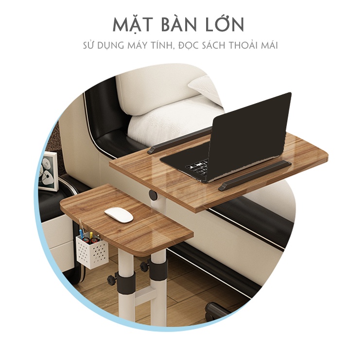 Bàn Làm Việc Nâng Hạ Chiều Cao Mặt Xoay Nghiêng, Bàn Máy Tính Laptop Thông Minh
