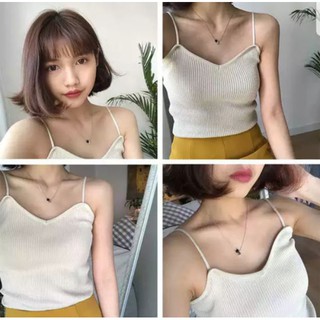 Áo 2 dây len tăm Quảng Châu