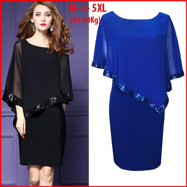 đầm trung niên [SIZE M--> 5XL ] Đầm suông trung niên dự tiệc U40 U50 kiểu Đầm trung niên cao cấp  - THỜI TRANG TRUNG