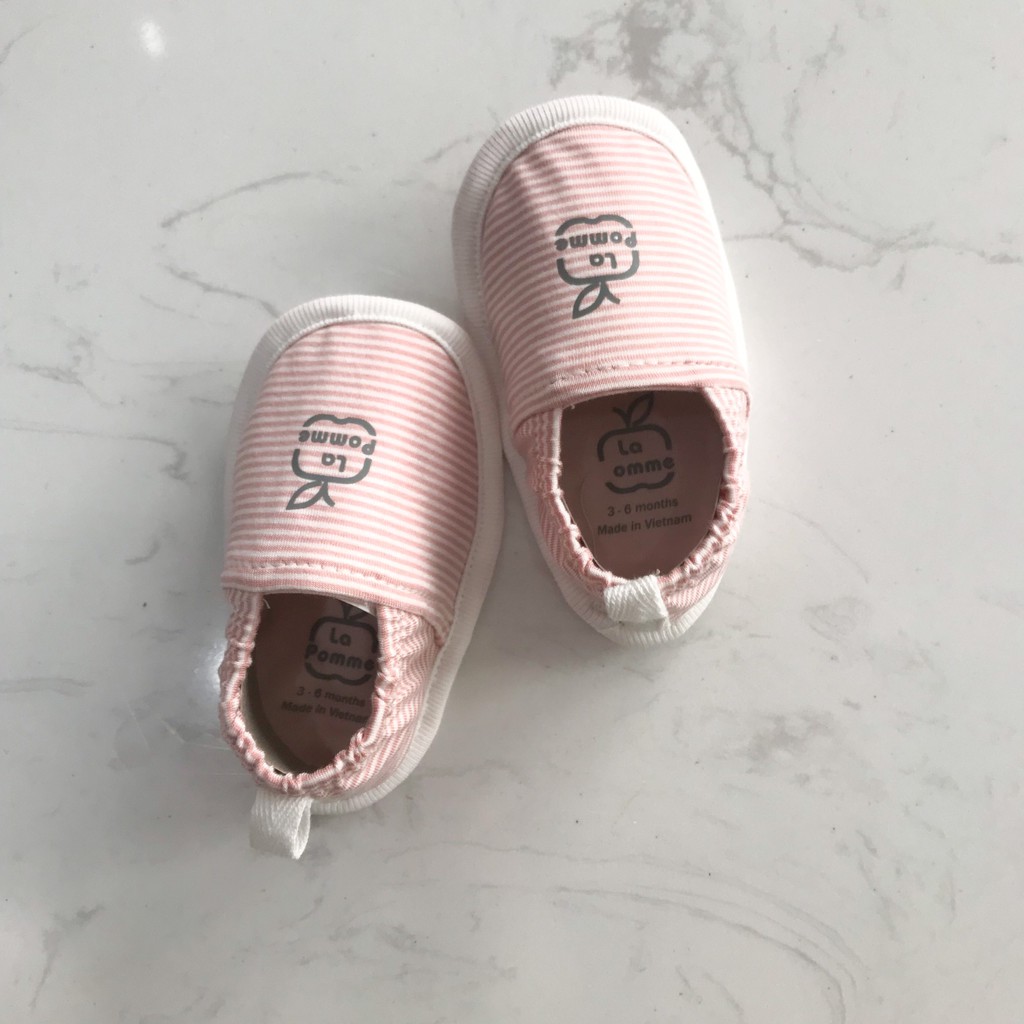 BB001 Giầy vải sơ sinh La pomme Booties bé trai bé gái