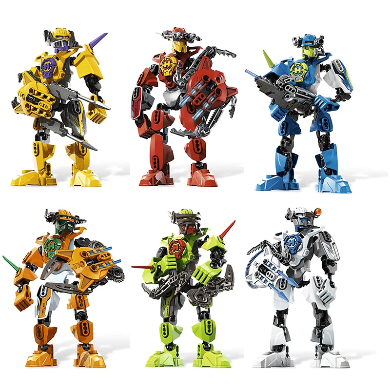 Đồ chơi Lắp ráp Mô hình DECOOL Hero Factory 2.0 Evo Bionicle action figures Robots 9401-9406