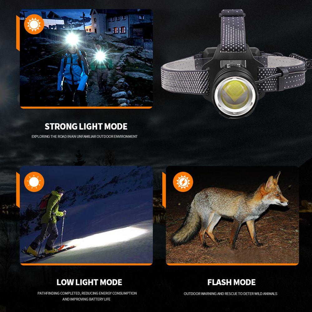 GOGOUP Đèn Đeo Trán XHP160 Siêu Sáng Tiện Dụng Khi Đi Cắm Trại