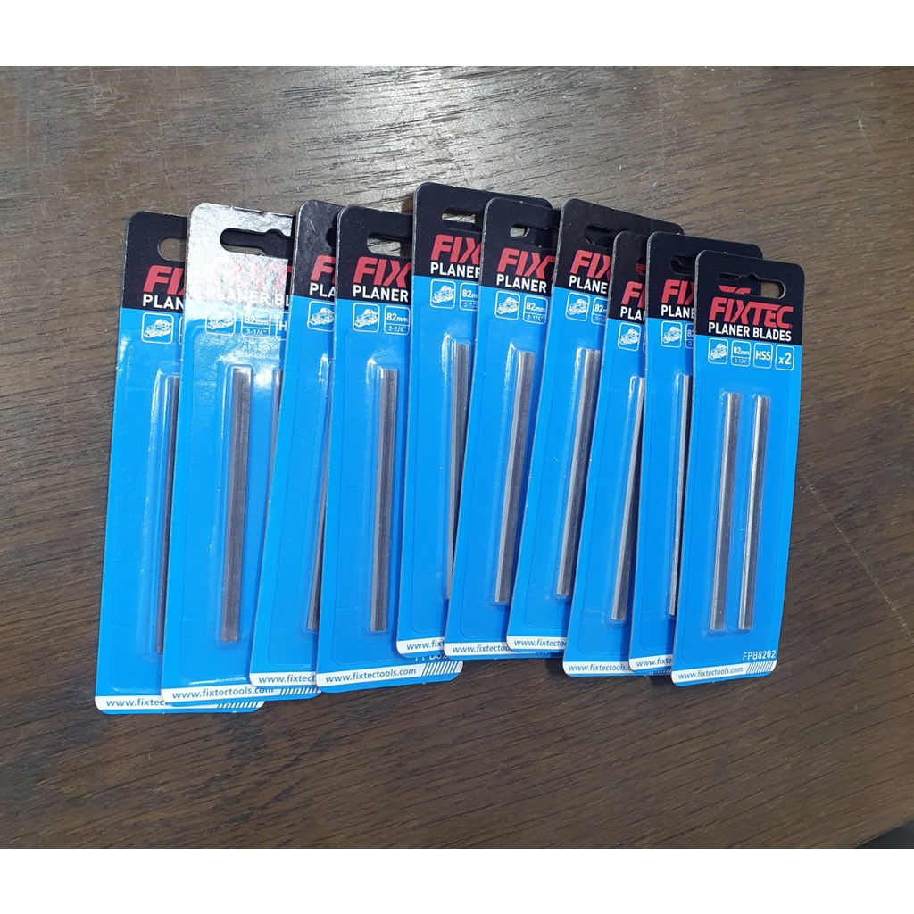 Set 2 Lưỡi dao 82mm cho máy bào gỗ ryobi, máy bào gỗ ozito, máy bào gỗ FIXTEC FPB8202