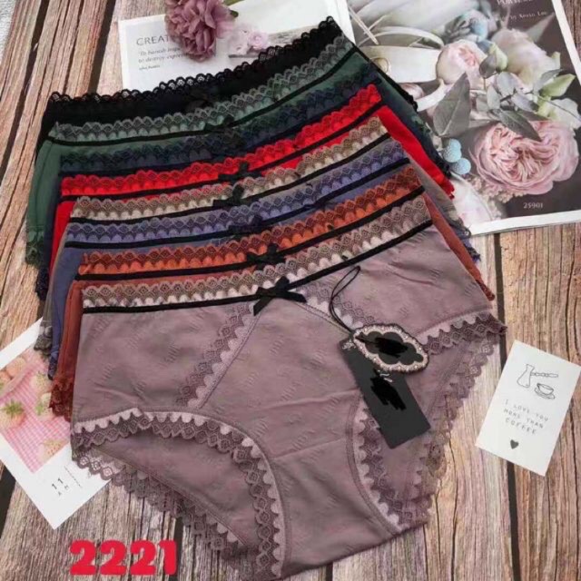 (2221) combo 10 quần chíp thun pha ren cao cấp