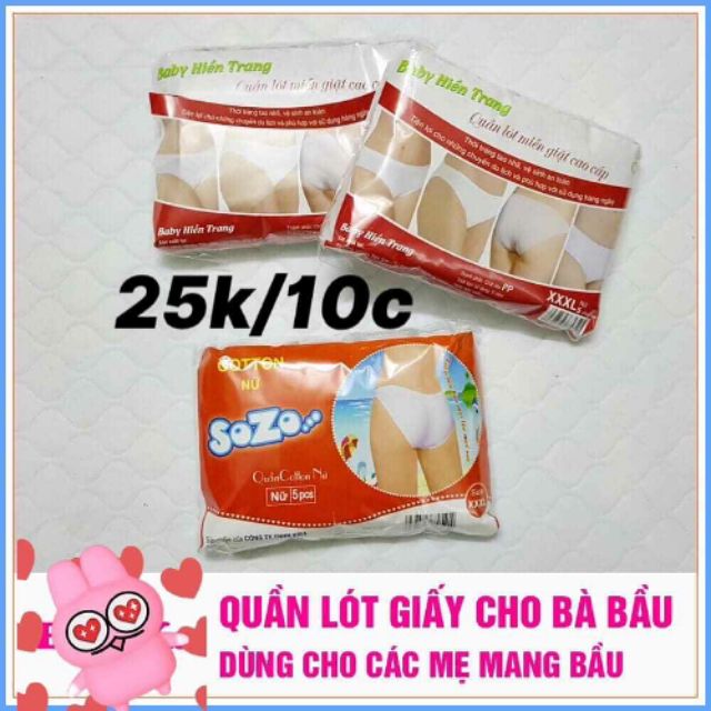 quần lót giấy cho mẹ