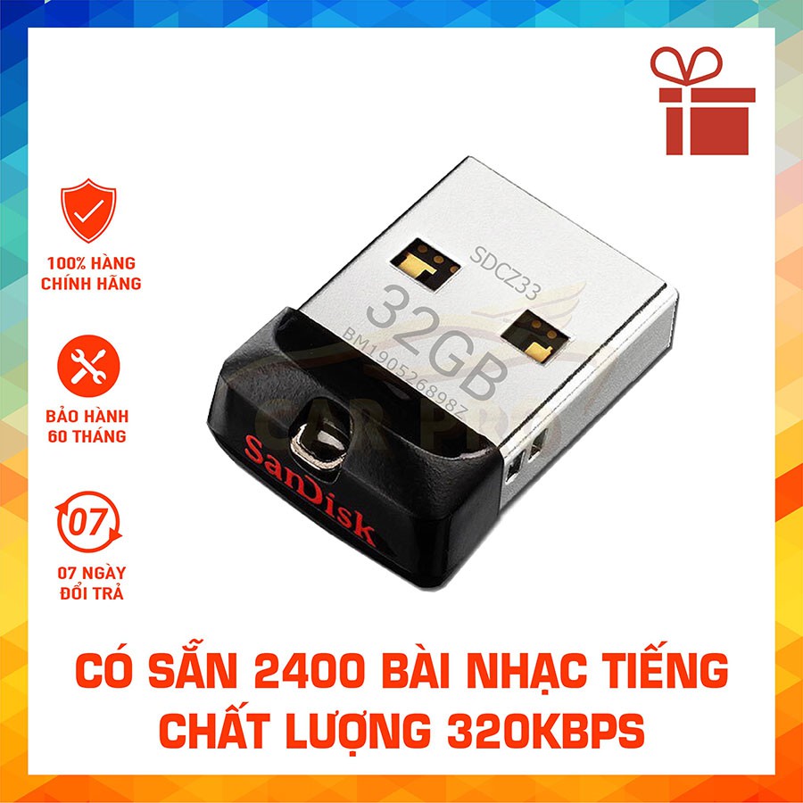 Usb Bảo hành 5 năm 32gb tiếng nhỏ gọn thích hợp lưu trữ dữ tài liệu cop nhạc cho ô tô