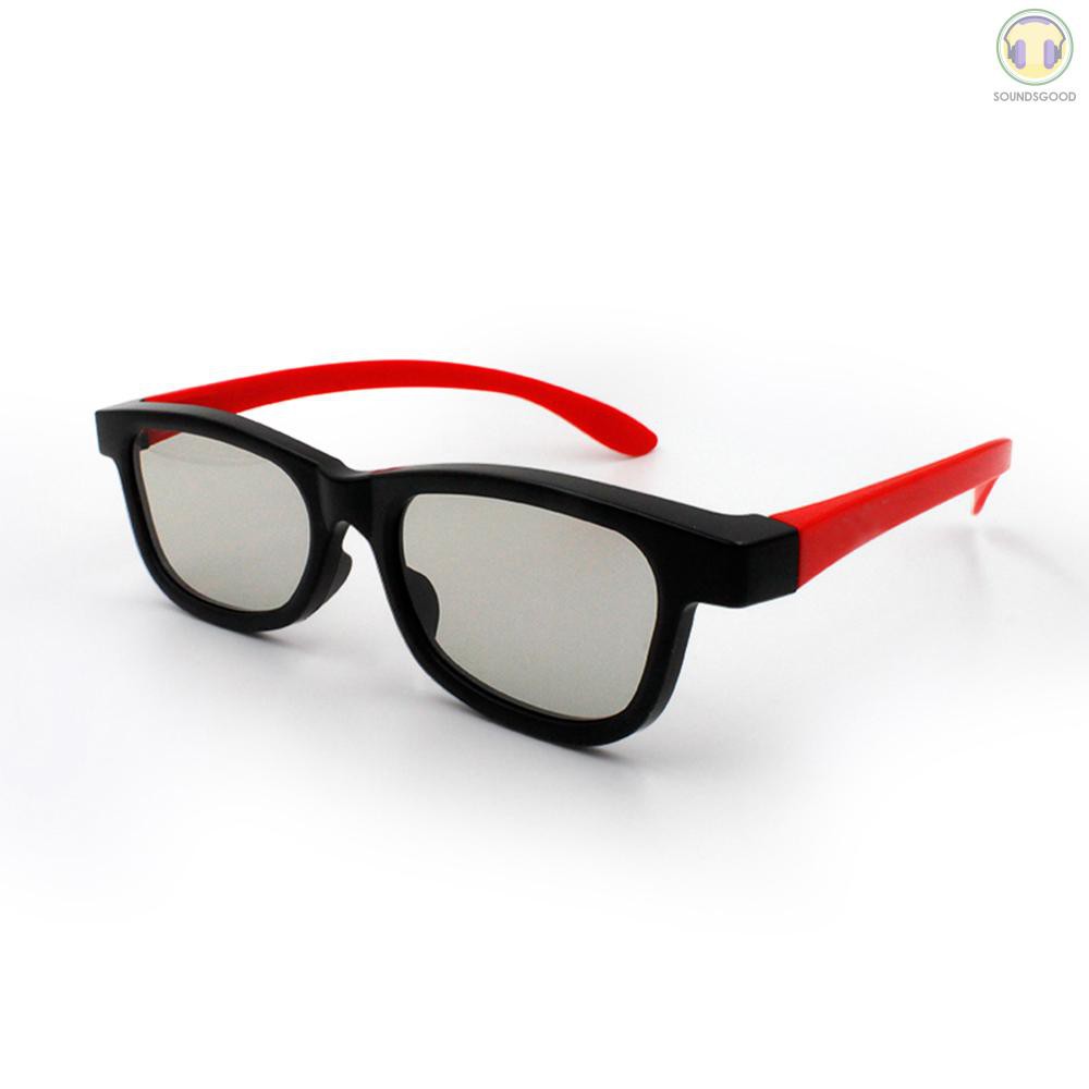 S&G G66 Passive 3D Glasses Polarized Lenses for Cinema Lightweight Portable for watching Movies
