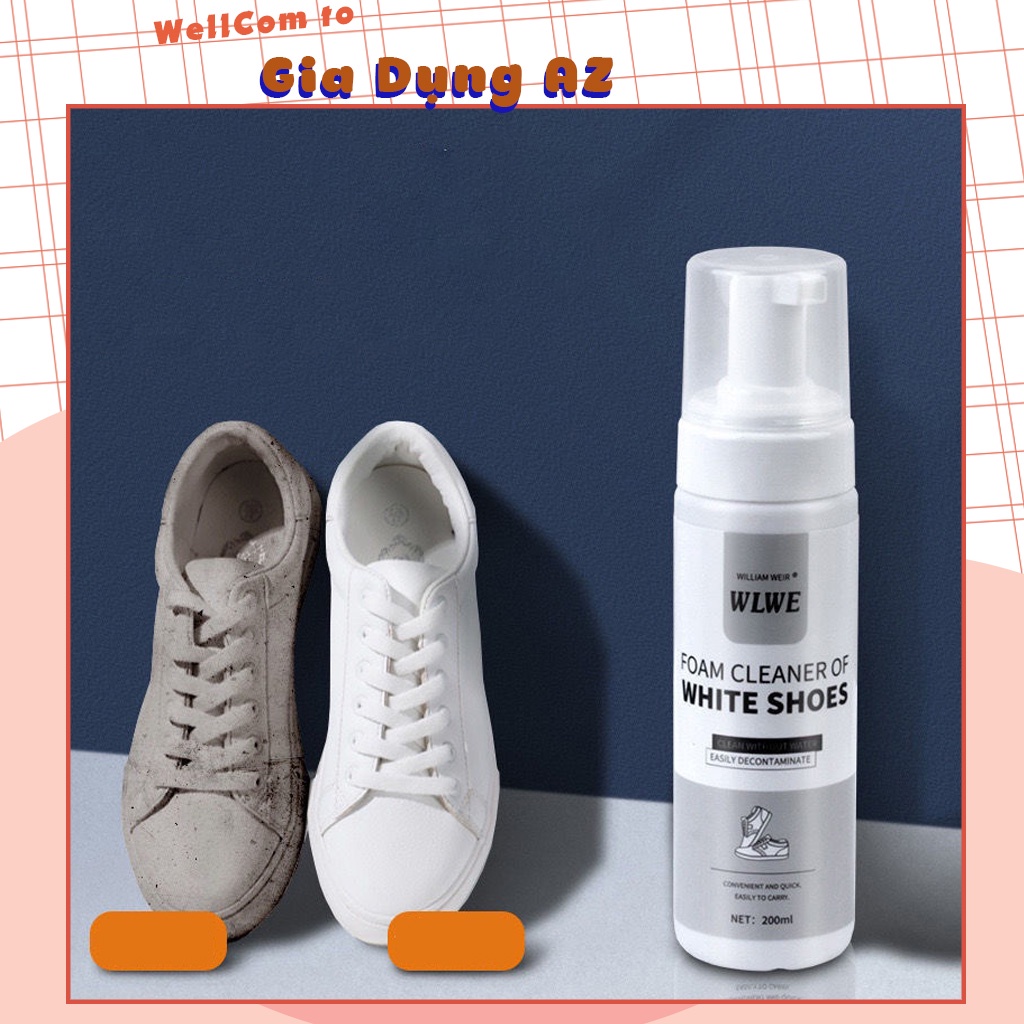 Chai xịt tạo bọt tẩy trắng vệ sinh giày cao cấp Sneaker 200ml AZ dfgdfgfdh5