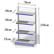 Bộ mâm tầng Dài 120cm để thêm tầng cho kệ siêu thị dài 120cm ( bao gồm mâm tầng và 2 tay đỡ )