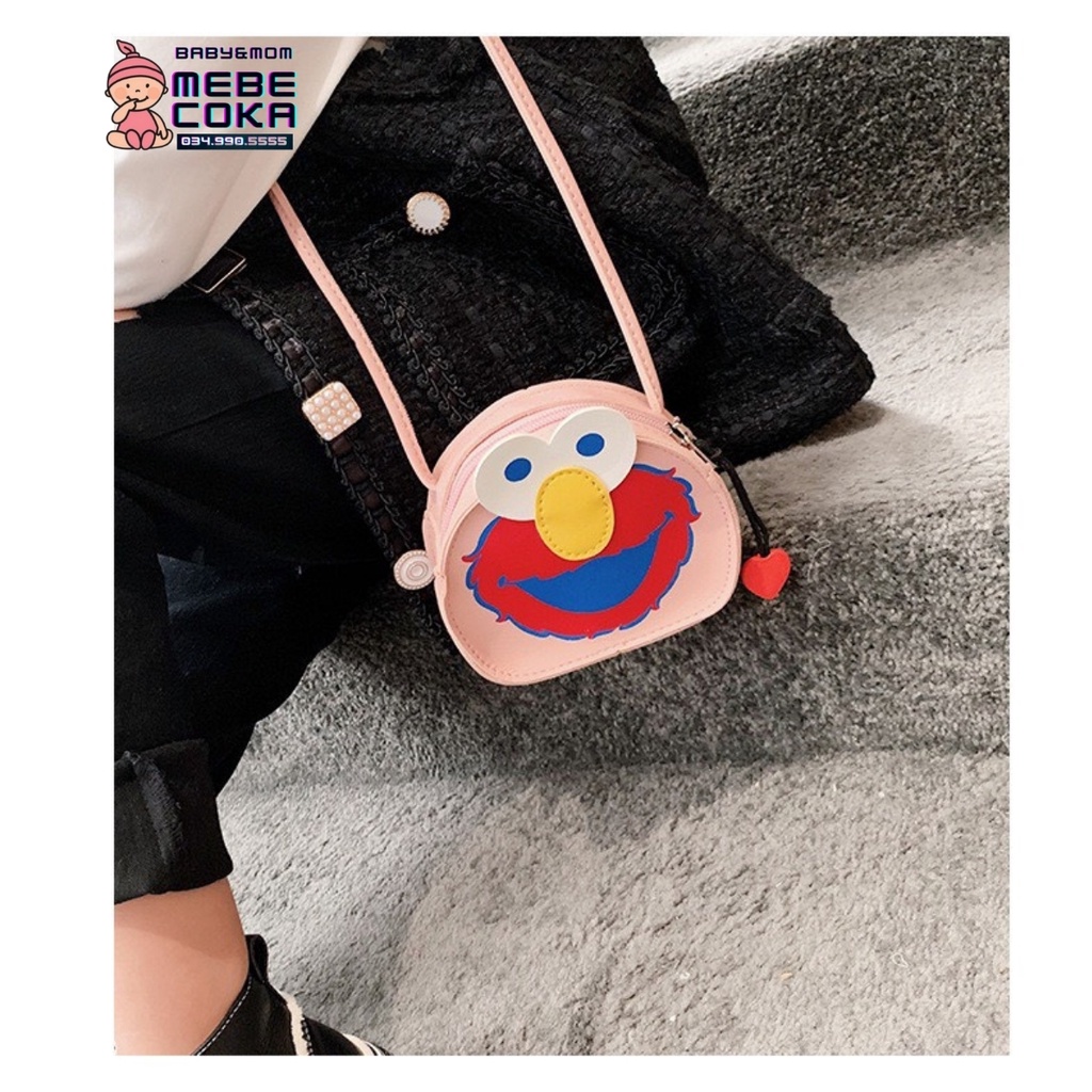 Túi đeo chéo mặt hề, túi mini dễ thương phong cách Hàn Quốc cho bé gái