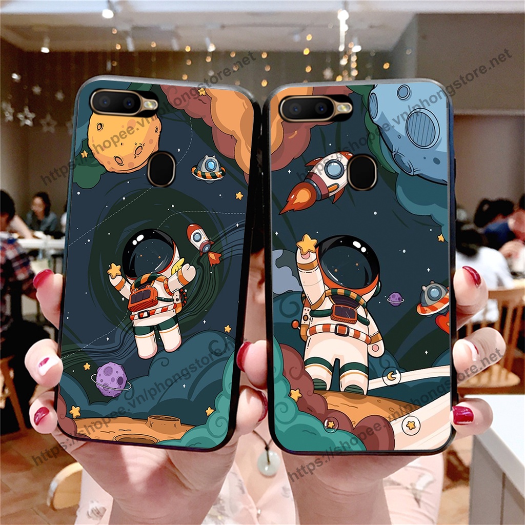 Ốp lưng Oppo A5s / A7 / F9 / A12 / Realme 2 Pro vũ trụ phi hành gia cực hot siêu cute-rẻ-bền