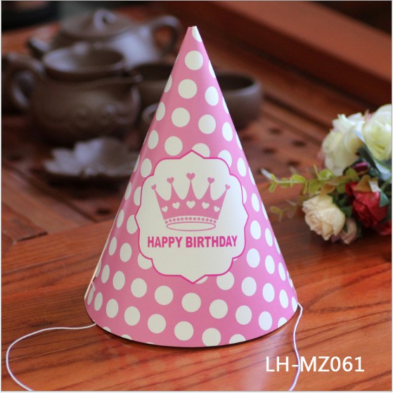 Mũ sinh nhật bảy sắc cầu vồng Happybirthday nhiều màu cho các bé trai gái