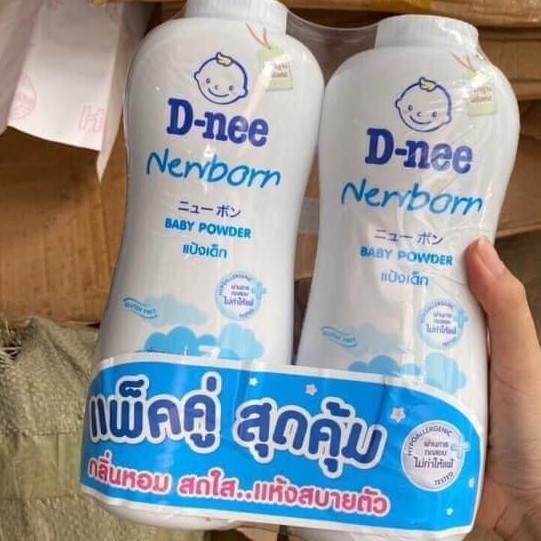 Phấn Rôm DNEE Thái Đủ Màu Chai Lớn 400g