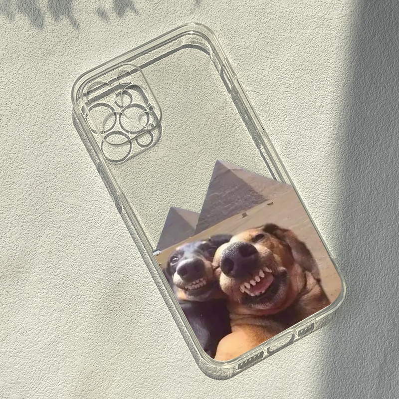Ốp lưng iphone trong suốt in hình chó hề tháp hy lạp mềm đẹp cho iphone xr/xsmax/6/7/11pro/12promax/x/8/se2020/14/14pro