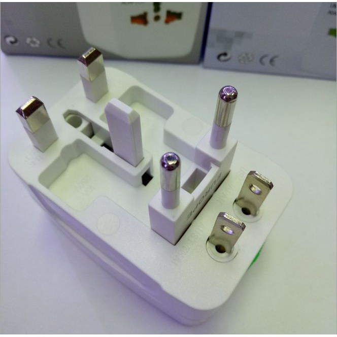 Ổ cắm điện du lịch Honeys ECO-TV1, ổ chuyển đổi jack cắm đa năng tiện dụng kiểu dáng xếp gọn gàng