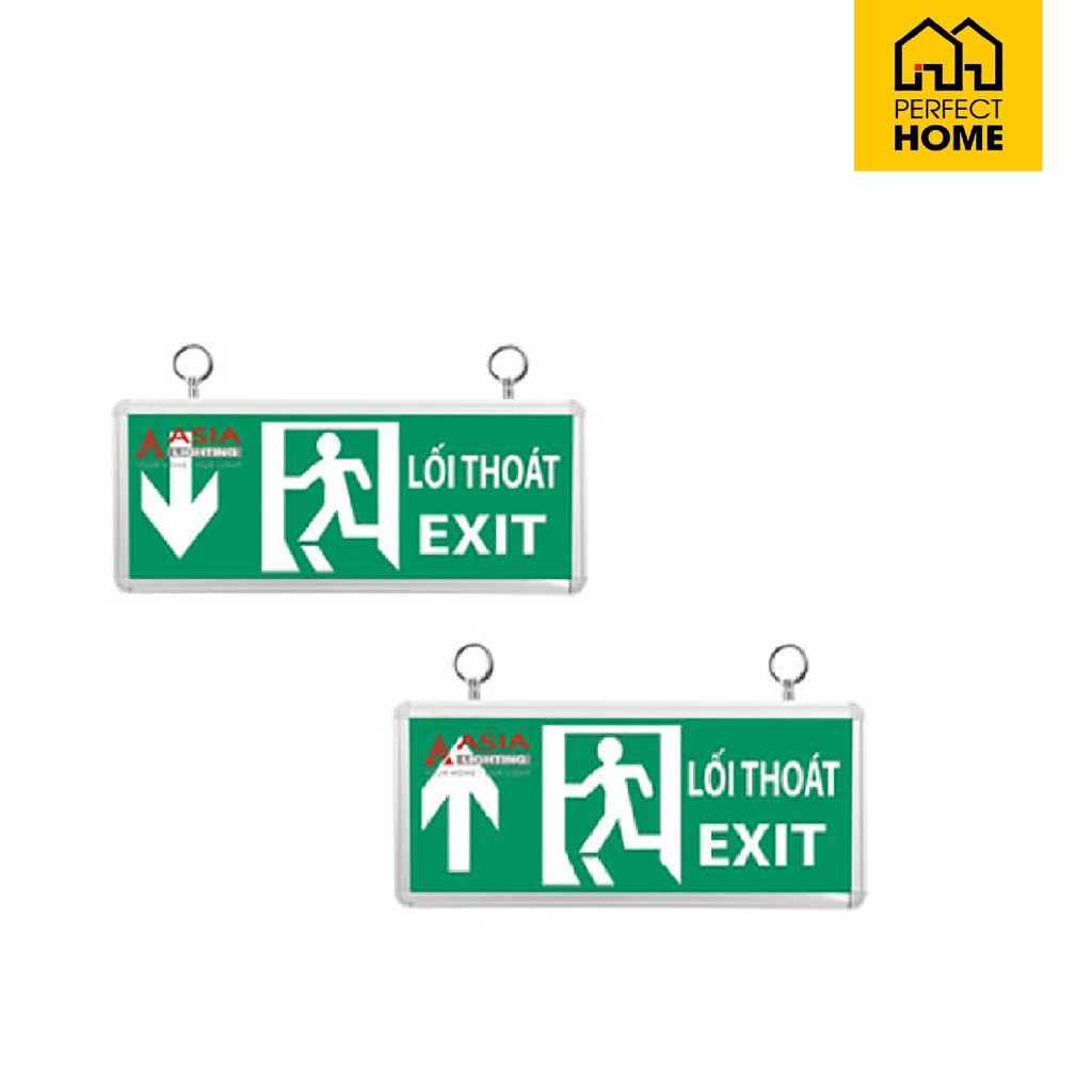 Đèn led Exit chỉ dẫn Asia EL-01 , EX-01 , 1 mặt chỉ hướng lên hướng xuống