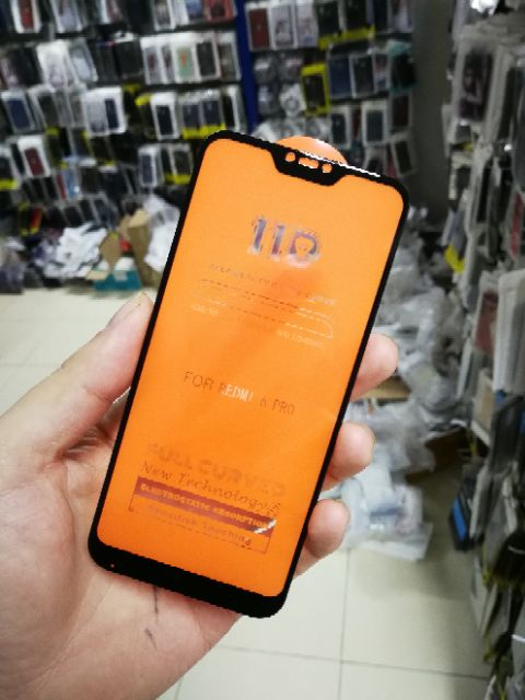 CƯỜNG LỰC 11D XIAOMI A2 LITE / REDMI 6 PRO 💝FREESHIP Từ 50k💝 CAO CẤP FULL MÀN ĐEN ( tặng keo mép giấy lấy bụi )