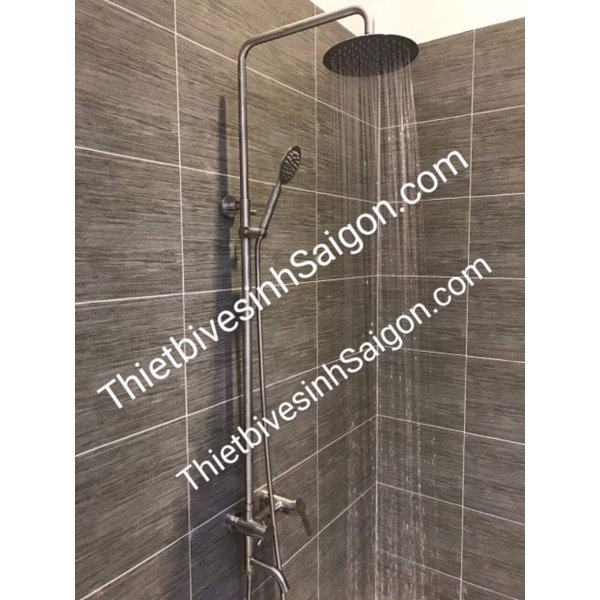 Sen cây tắm đứng nóng lạnh inox SUS 304 thân tròn tại Tphcm