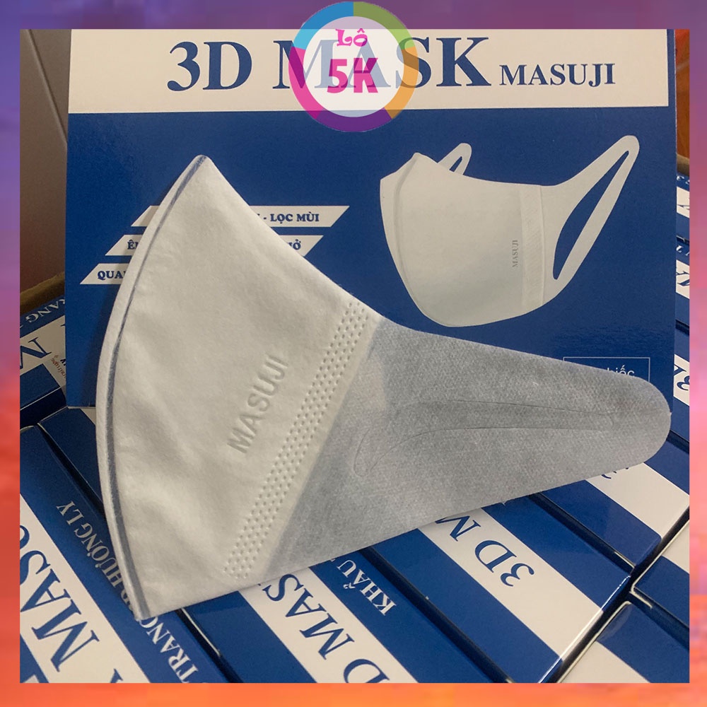 Khẩu trang 3D Mask Monji công nghệ dập Nhật Bản hộp 50 cái