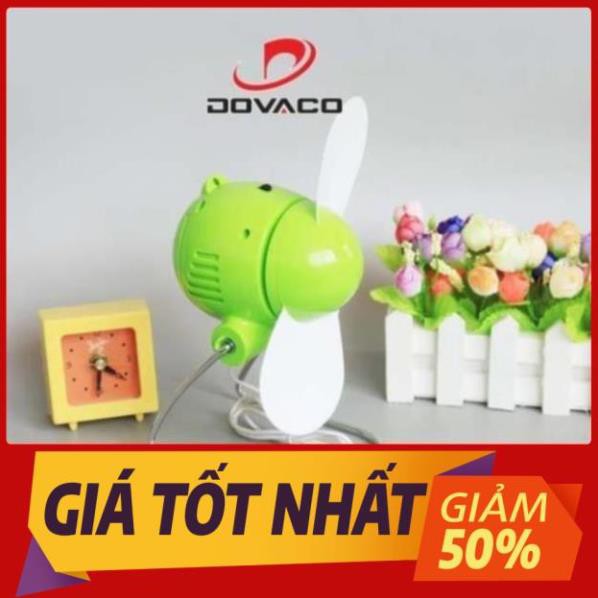 Quạt Con Cóc Mini Siêu Mát, Cắm Cổng USB 5V Hoặc Dùng Pin Tiểu AA