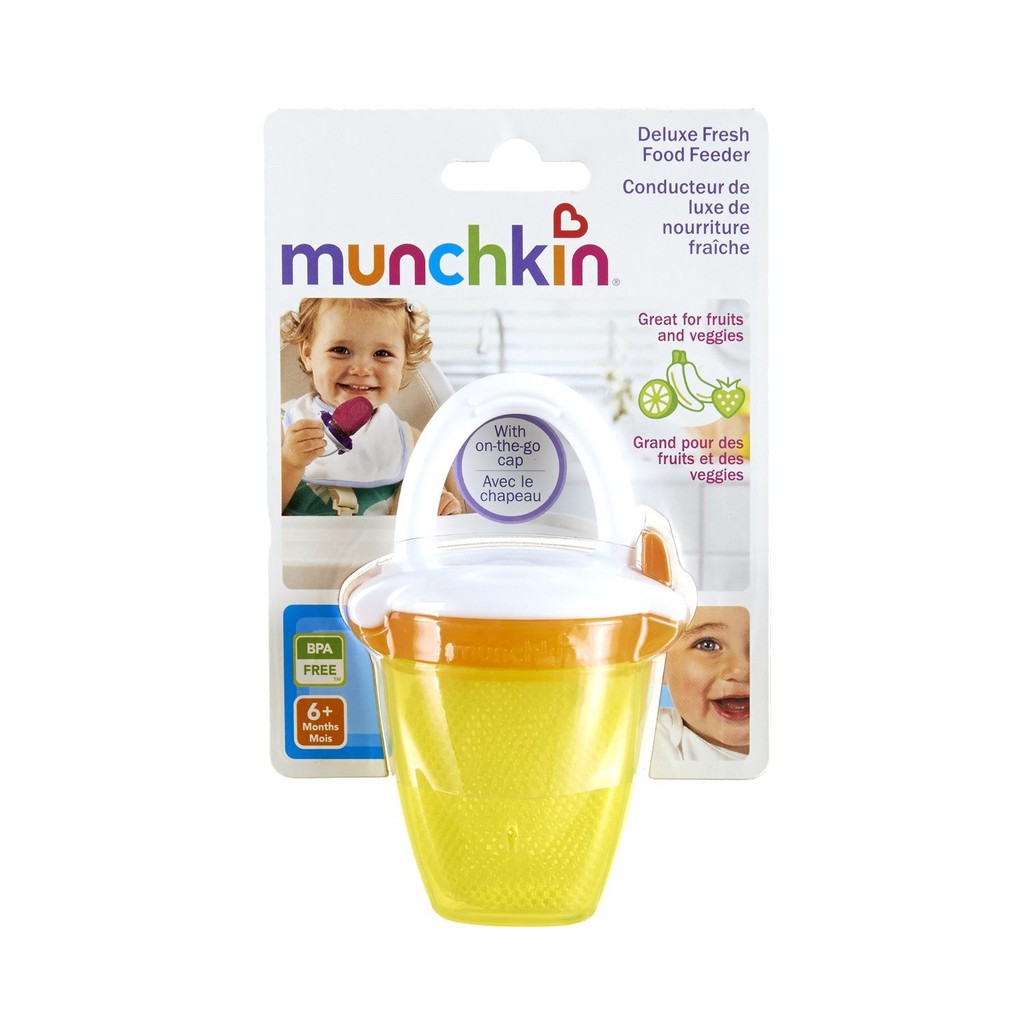 Túi ăn chống hóc có nắp Munchkin 24183 (Vàng)