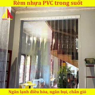 Rèm nhựa PVC ngăn lạnh HOANGKHANHPRODUCT, dày 1,5mm  (tặng kèm phụ kiện cao cấp) - Sản xuất rèm ngăn lạnh theo yêu cầu