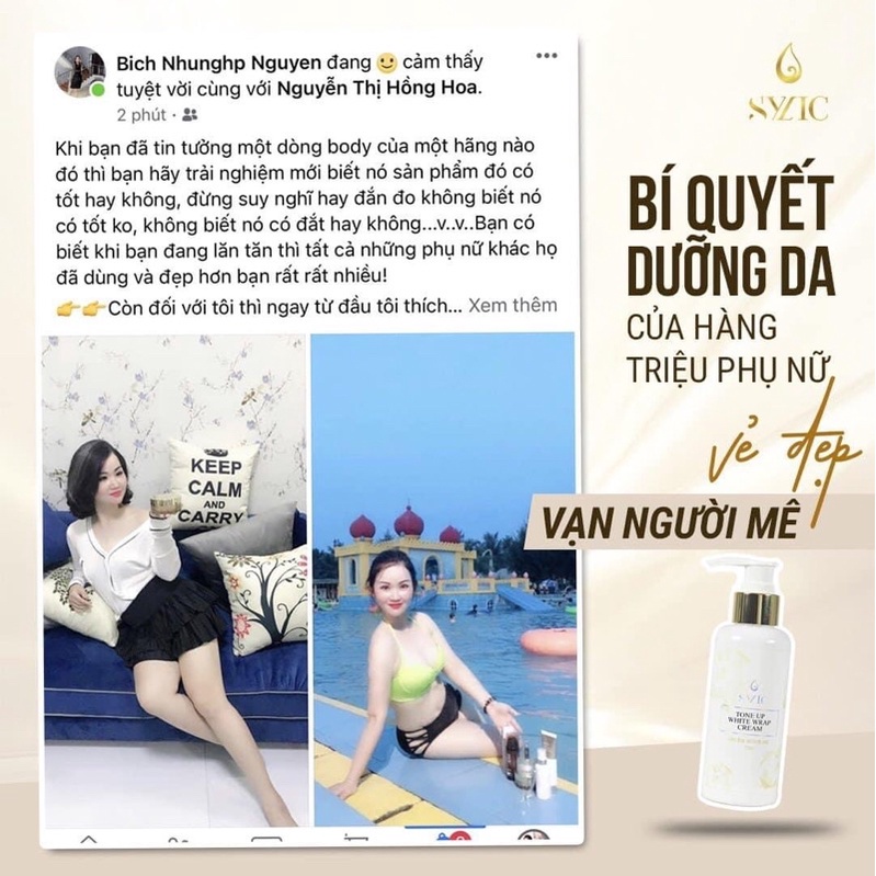 Bộ sản phẩm kem dưỡng trắng toàn thân Sylic Korea giúp da trắng sáng bật tông