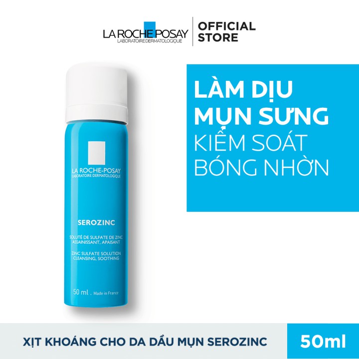 Xịt khoáng giúp làm sạch và dịu da La Roche Posay Serozinc 50ML