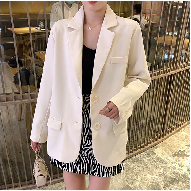 SALE SỐC - Áo Blazer Trắng DORY&PONY SENDOO STREET STYLE – AK103 [Dory&Pony] | BigBuy360 - bigbuy360.vn