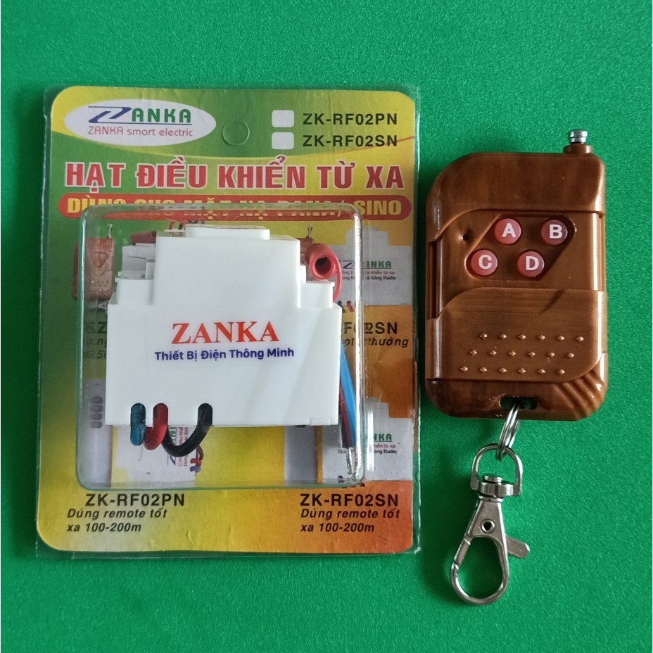 Hạt công tắc điều khiển từ xa Zanka ZK RF02PN