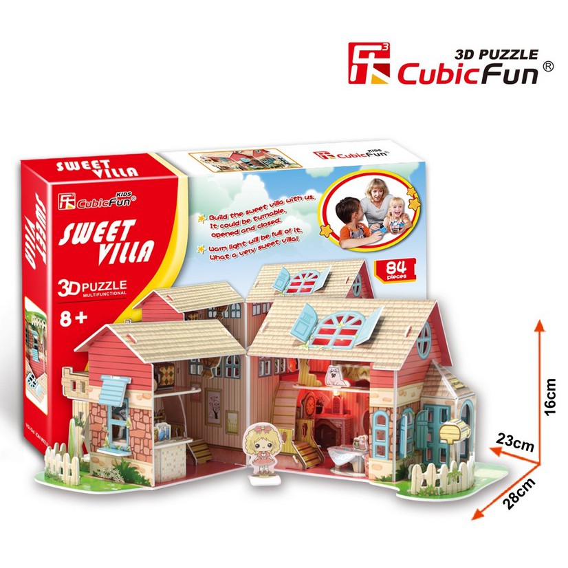 Mô hình giấy 3D CubicFun - Sweet Villa - P615h