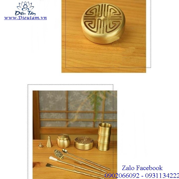 Bộ dụng cụ xông trầm hương, tạo hình trầm bột