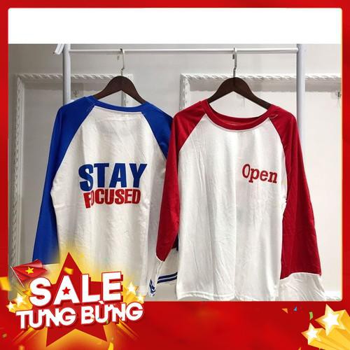 ÁO SWEATER THUN PHỐI SỌC OPEN XANH ĐỎ -Hàng nhập khẩu