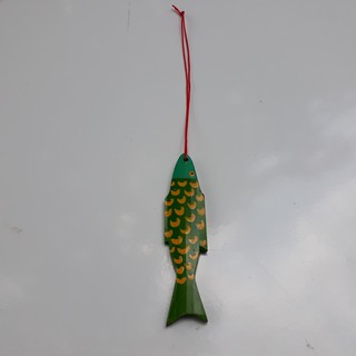 [Hàng tặng không bán] Cá gỗ tre màu trang trí handmade