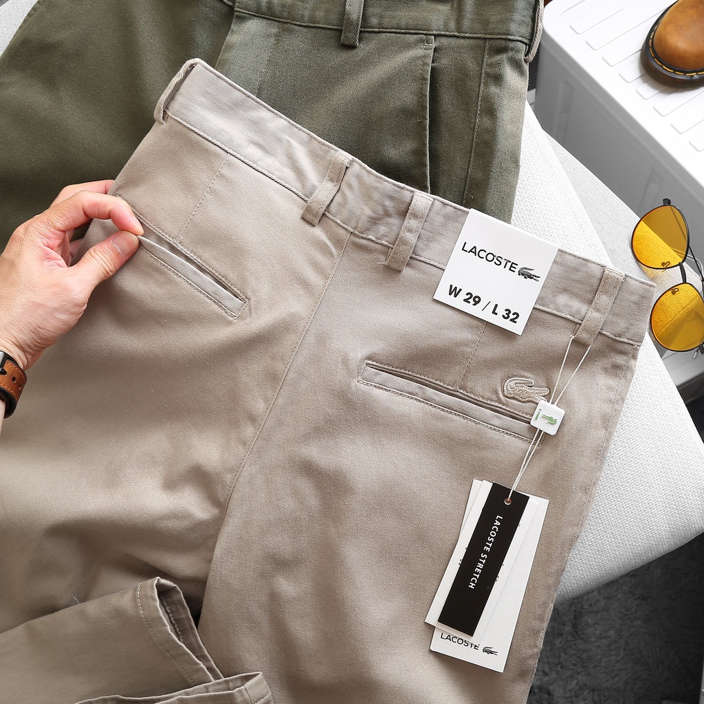 Quần Dài Kaki Nam SKINNY LCST 2 MÀU Vải Chính Phẩm Mềm Mướt Co Giãn Siêu Nhẹ Dáng Âu Công Sở CÓ BIG SIZE