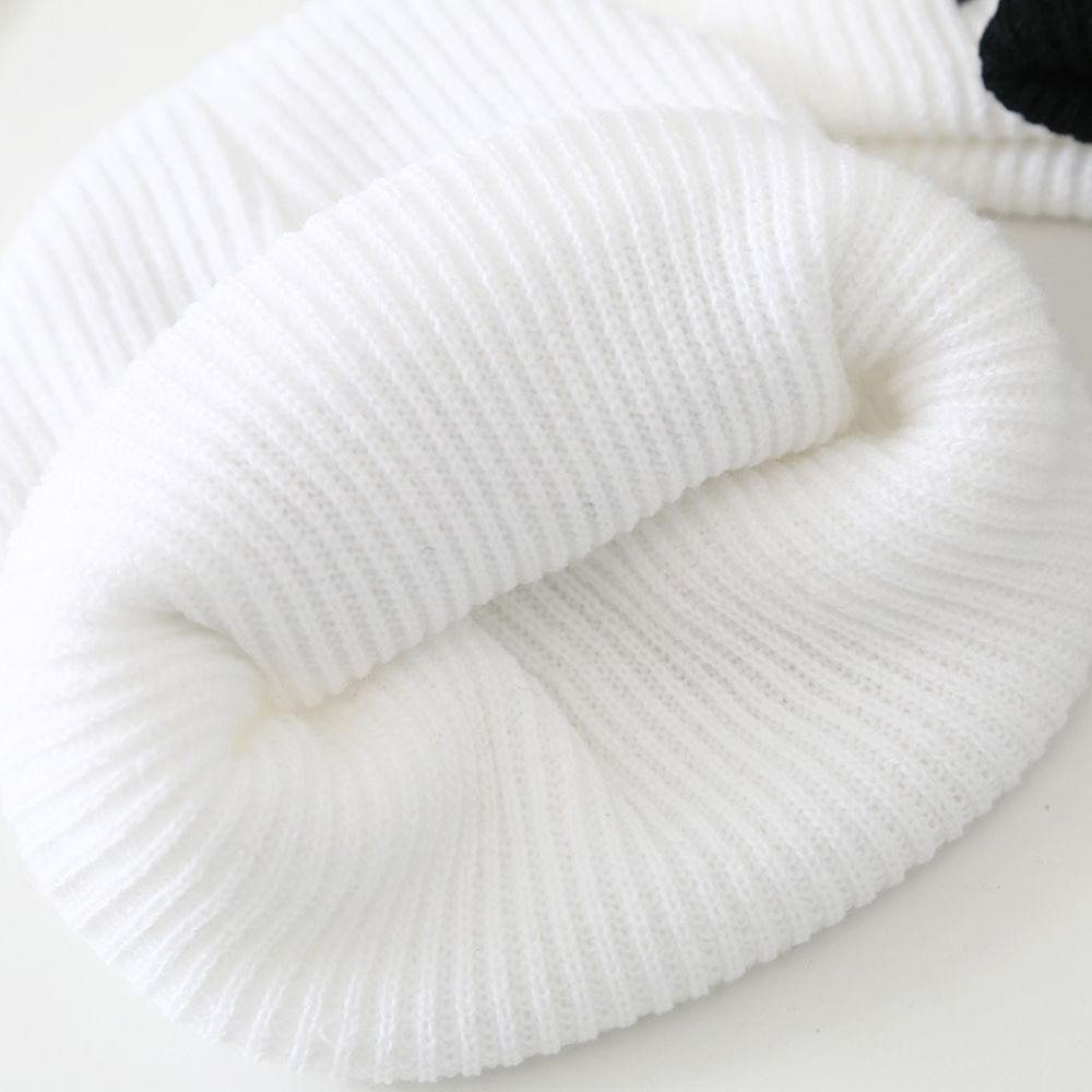 Mũ beanie dệt kim màu trơn thêu chữ phong cách Hàn Quốc thời trang cho nữ