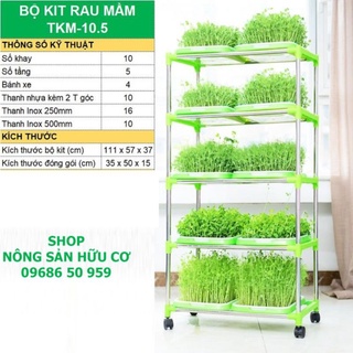 Giá kệ khay trồng rau mầm
