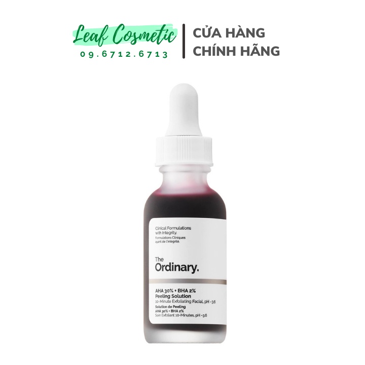 [ Bill hãng ] Thanh tẩy da AHA 30% + BHA 2% Peeling Solution - The Ordinary