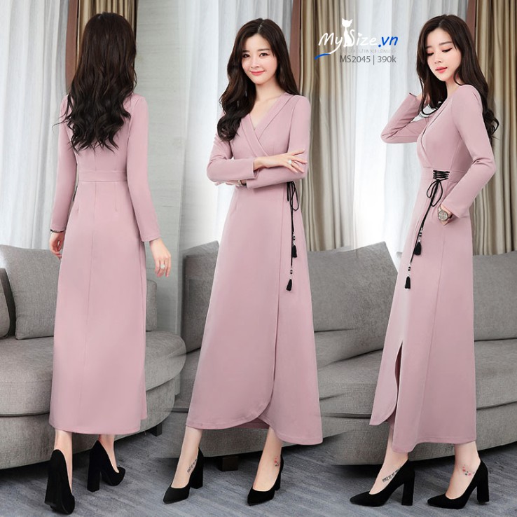 ĐẦM ÔM DÂY RÚT EO MS2045