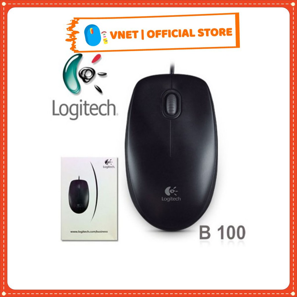 [Chính Hãng] Chuột quang có dây Logitech B100 cao cấp