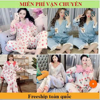 Đồ bộ pijama lụa satin thiết kế ❤️pijama satin lụa đồ ngủ mẫu mới hot💋